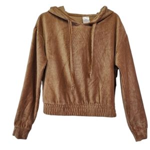 NWT No Boundaries Junior's Knit Corduroy Pullover Ribbed / Hoodie Size XS (1)